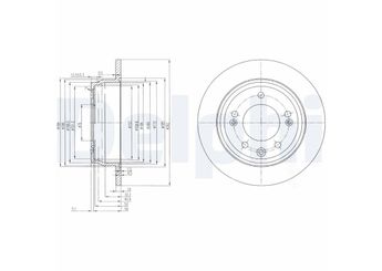 Fren Disk Ayna Arka Sağ ve Sol DELPHI BG4082C  584111H300 58411-1H300 584111H100 58411-1H100 S584111H300 S584111H300A