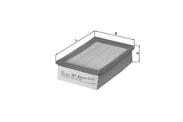 Hava Filtresi  Renault Safrane (B54)(09.1996->)  MAHLE LX 475