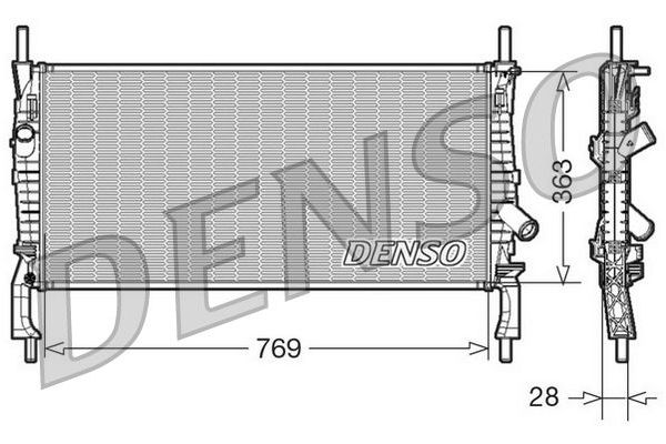 Su Radyatörü  Ford Transit Kamyonet (TT9)(2006->)  DENSO DRM10106