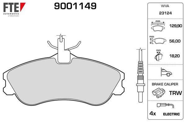 Fren Disk Balata Ön Citroen Berlingo (08.1996->)  FTE 9001149