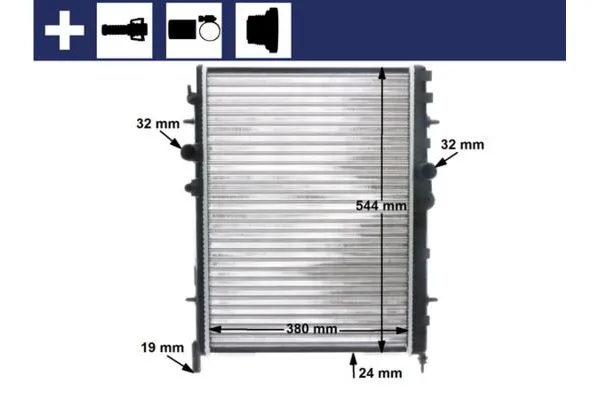 Su Radyatörü  MAHLE CR 515 000S