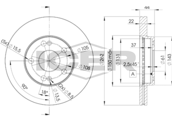 Fren Disk Ayna Ön Sağ ve Sol BRAXIS AE0853  7700802233 7701205841 7701204496 7701204301 7700841564 7701205229 77 01 205 841 77 00 802 233 77 01 204 496 77 01 204 301 77 00 841 564 77 01 205 229