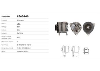 Alternatör  LUCAS ELEKTRIK LEA0440  LEA0440