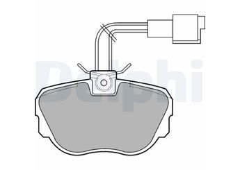 Fren Disk Balata Ön DELPHI LP647  34111161347 3411 1161 347