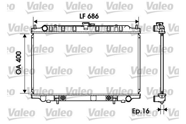 Su Radyatörü  Nissan Maxima QX (A32)(10.1994->)  VALEO 734150