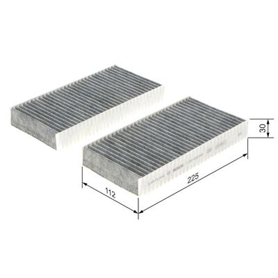 Polen Filtresi  Honda Stream (RN1/3)(01.2001->)  BOSCH 1 987 435 549