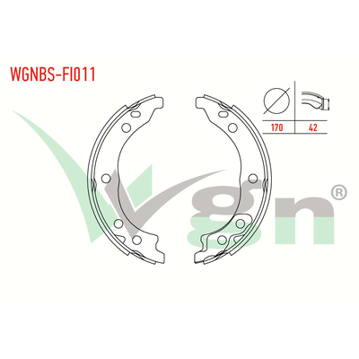El Fren Balatası  Fiat Ducato JTD Kamyonet Çift Kabin (03.1994->)  WGN WGNBS-FI011