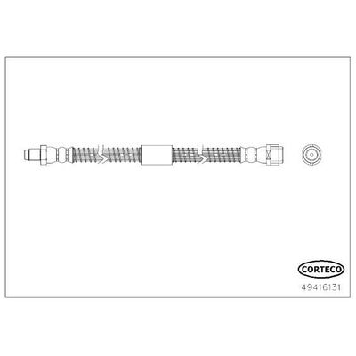 Fren Hortumu Ön Sağ veya Sol Mercedes CL Coupe (BM 216)(07.2006->)  WALBURG WBH0621