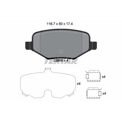 Fren Disk Balata Arka VALEO 670437