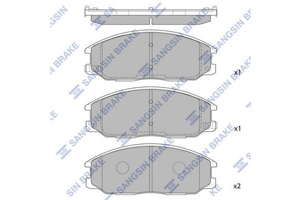 Fren Disk Balata Ön Hyundai Santa Fe (SM)(2001->)  SANGSIN SP1171