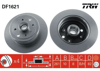 Fren Disk Ayna Arka Sağ ve Sol OPEL ORJINAL 90348319  90348319 569204 5 69 204