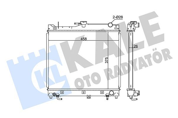 Su Radyatörü  Renault Trafic P.Van (06.2014->)  KALE 365700