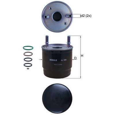 Yakıt Filtresi  Kia Rio (YB)(2016->)  MAHLE KL 1002D