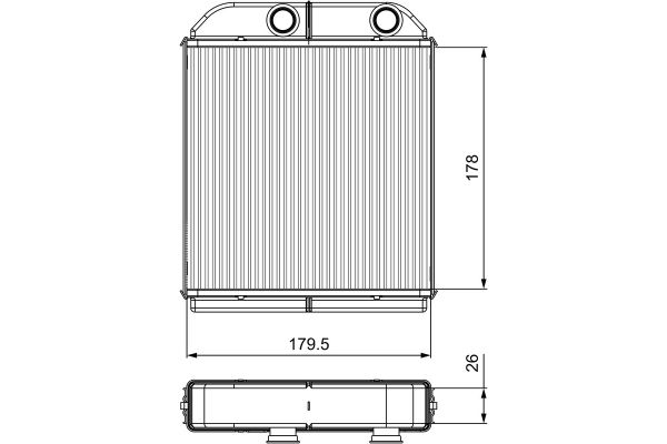 Kalorifer Radyatörü  VALEO 811538