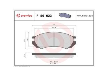 Fren Disk Balata Ön MAGNETI MARELLI 363700456023  1605198 21010544 21012244 21012454 21012690 410600C085 410600E785 410600E786 4106045E85 4106045E86 4106051E85 4106051E87 4106070J25 4106070N85 4106072J25 4106075J25 AY040NS005 AY040NS809 AY040NS927 D106072J25 D106M51E87 D106M72J25 D106MN2287