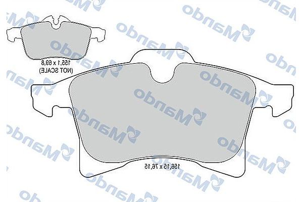 Fren Disk Balata Ön Opel Astra H S.Wagon (11.2006->)  MANDO MBF015133