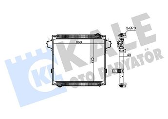 Su Radyatörü  KALE 312900  MR968858 GC468005BC