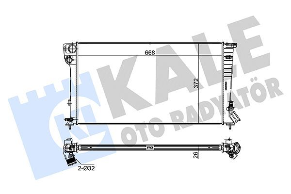 Su Radyatörü  KALE 0406021AB