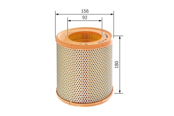 Hava Filtresi  Renault Clio I Faz I / II (B/C57)(01.1991->)  BOSCH 1 457 433 233