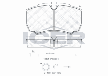 Fren Disk Balata Arka FORD ORJINAL 8C1V2M008AB  8C1V2M008AB 1501265 1 501 265 1718023 1 718 023 8C1V2M008AA 8C1V-2M008-AA 8C1V-2M008-AB