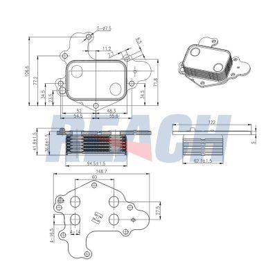 Motor Yağ Soğutucu  Opel Corsa F / Corsa-e F (2019->)  MGA 63221