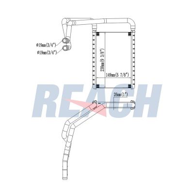 Kalorifer Radyatörü  FORD ORJINAL BK2118B539BC