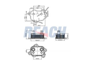 Motor Yağ Soğutucu  ASPART 6OCO1039  11427509212 7509212