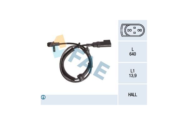 Abs Sensörü Arka Sağ veya Sol FAE 78145