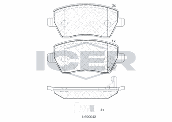 Fren Disk Balata Ön WONGA 27930  4708239 93192962 60050B 4701305 4 701 305 4711040 47 11 040 93 192 962 95515496 95 515 496 8660000751 86 60 000 751 8660004524 86 60 004 524 5581062J00 55810-62J00 5581062J00GAL 55810-62J00GAL 5581062J01 55810-62J01 5581062J20 55810-62J20 5581062J30 55810-62J30 5581062J31 55810-62J31 5581062J50 55810-62J50 47 08 239 93196814 93 196 814