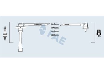 Buji Kablosu  MGA 35008  9091922327 90919-22327