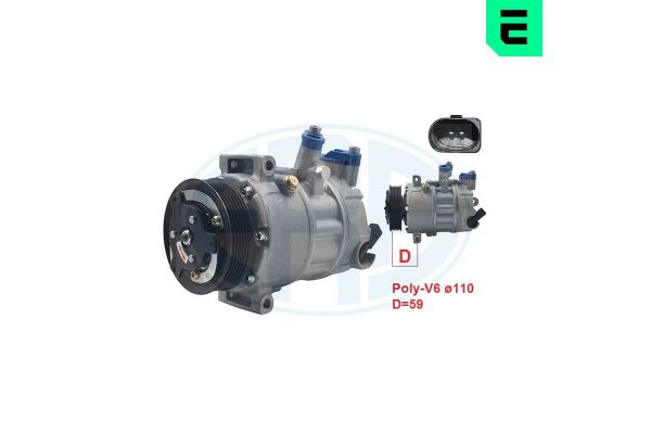 Klima Kompresörü  Volkswagen Golf VI (5K1)(10.2008->2012)  ERA 670001