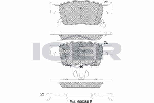 Fren Disk Balata Ön Opel Astra K HB (09.2015->)  AP 05P2129