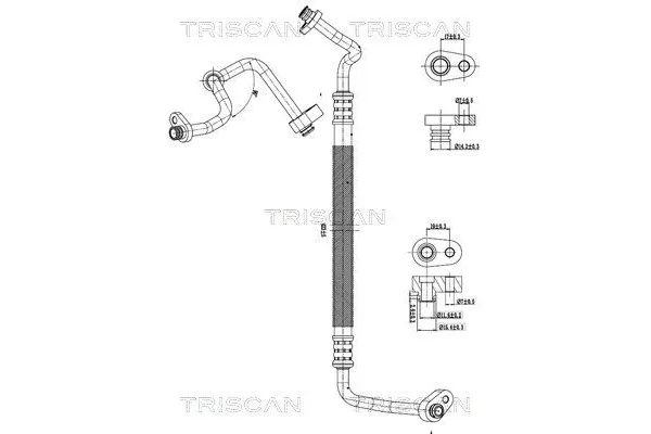 Klima Hortumu  Opel Movano C P.Van (U9/Y)(2021->)  PSA ORJINAL 1614010280