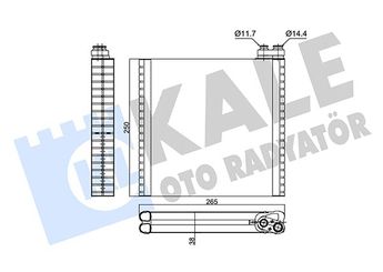 Klima Radyatörü  KALE 352980  77364087