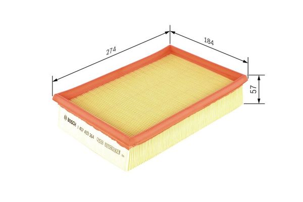Hava Filtresi  Seat Inca (6K9)(09.1995->)  BOSCH 1 457 433 264