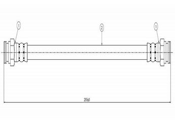 Fren Hortumu Arka Sağ veya Sol CAVO C800 407A  115595620 115595621