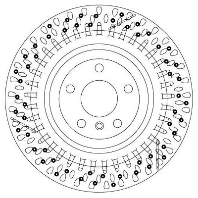 Fren Disk Ayna Arka Sağ ve Sol Mercedes GLS -Serisi (BM 166)(11.2015->)  MERCEDES ORJINAL A1664230512