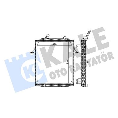 Su Radyatörü  Mercedes Vito Mixto (447)(07.2014->)  KALE 350165