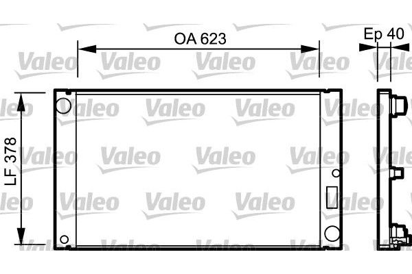 Su Radyatörü  BMW 5 Serisi Sedan (E60)(2003->)  VALEO 735036