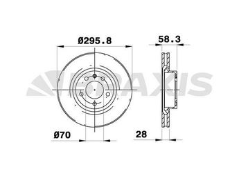 Fren Disk Ayna Ön Sağ ve Sol BRAXIS AE0259  569016 93182283