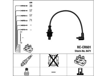 Buji Kablosu  NGK 8471  5967L0 5967.L0 5967L7 5967.L7
