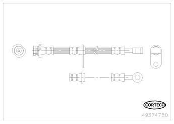 Fren Hortumu Ön Sol CAVO C601 381A  5155065J00