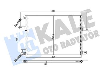 Klima Radyatörü  KALE 350375  5001864981 50 01 864 981
