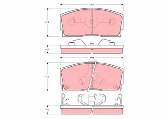 Fren Disk Balata Ön TRW GDB886  GDB886 449187103 04491-87103 449187104 04491-87104 449187104000 04491-87104-000 449187109 04491-87109 449187706 04491-87706 449187706000 04491-87706-000 449187708 04491-87708 449187708000 04491-87708-000 449187710 04491-87710 449187710000 04491-87710-000 449187715 04491-87715 449187715000 04491-87715-000