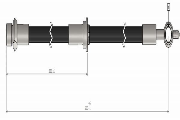 Fren Hortumu Ön Sağ Toyota Corolla Combi SW (E12)(2002->)  CAVO C900 447A
