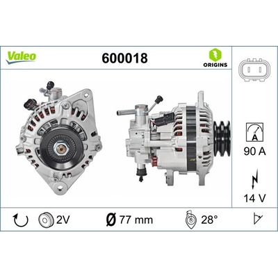 Alternatör  VALEO 600018