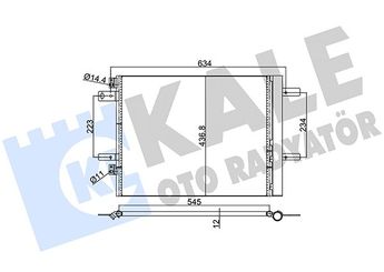 Klima Radyatörü  DELPHI CF20642  9677145480 9673629480 9817334080 3644520