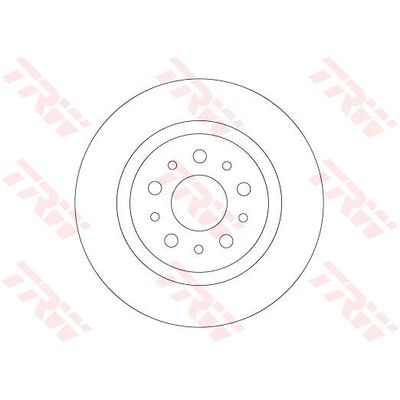 Fren Disk Ayna Arka Sağ ve Sol Fiat Egea (357) S.Wagon (2016->)  FIAT ORJINAL 52067391