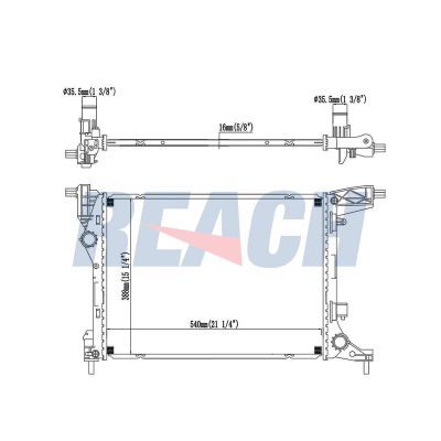 Su Radyatörü  Fiat 500L (351) Wagon (2017->)  KRAFTVOLL 08040105