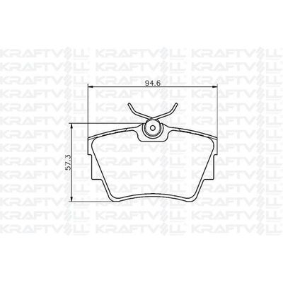 Fren Disk Balata Arka Renault Trafic Multix / Passenger (04.2001->)  KRAFTVOLL 07010020